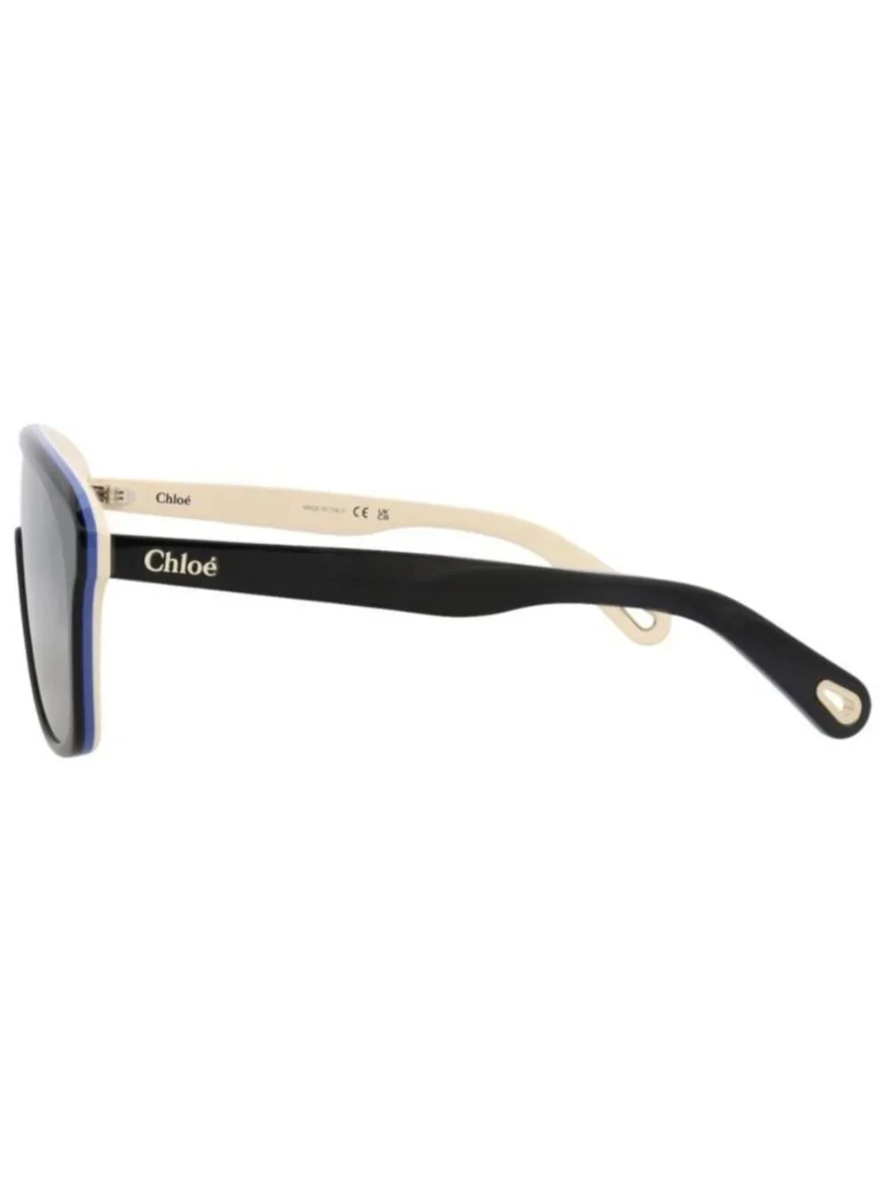 New Chloé Womens Aviator Black Black Silver Fashion Designer Sunglasses